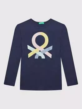 Блуза стандартного кроя United Colors Of Benetton, синий