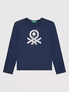 Блуза стандартного кроя United Colors Of Benetton, синий