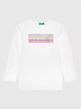 Блуза стандартного кроя United Colors Of Benetton, белый
