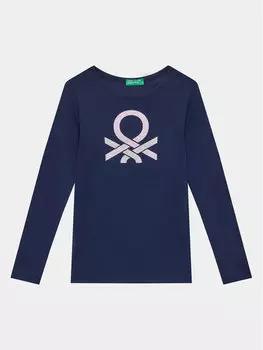 Блуза стандартного кроя United Colors Of Benetton, синий