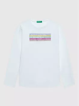 Блуза стандартного кроя United Colors Of Benetton, белый