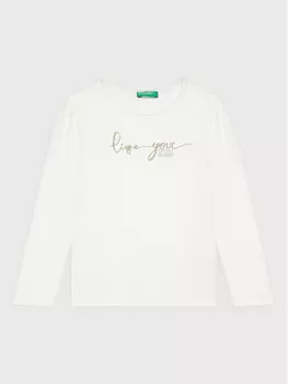 Блуза стандартного кроя United Colors Of Benetton, белый