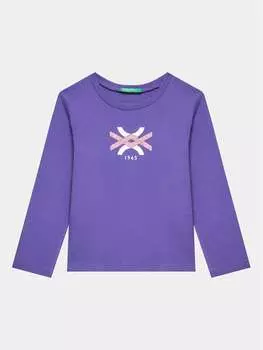 Блуза стандартного кроя United Colors Of Benetton, фиолетовый