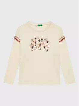 Блуза стандартного кроя United Colors Of Benetton, бежевый