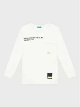 Блуза стандартного кроя United Colors Of Benetton, белый
