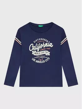 Блуза стандартного кроя United Colors Of Benetton, синий