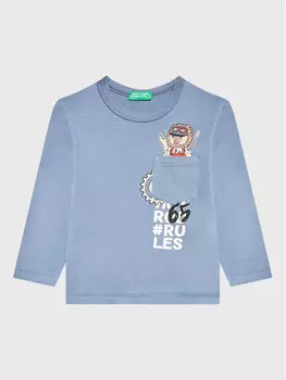 Блуза стандартного кроя United Colors Of Benetton, синий