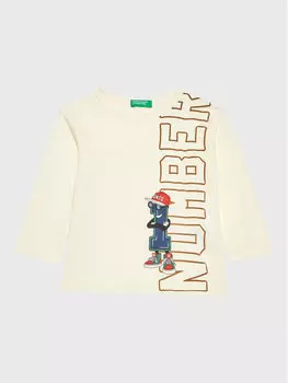 Блуза стандартного кроя United Colors Of Benetton, экрю