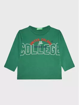 Блуза стандартного кроя United Colors Of Benetton, зеленый