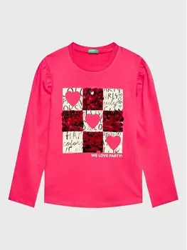 Блуза стандартного кроя United Colors Of Benetton, розовый