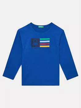 Блуза стандартного кроя United Colors Of Benetton, синий