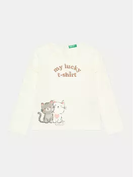 Блуза стандартного кроя United Colors Of Benetton, экрю