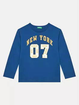 Блуза стандартного кроя United Colors Of Benetton, синий