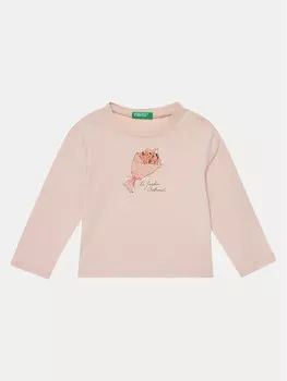 Блуза стандартного кроя United Colors Of Benetton, розовый