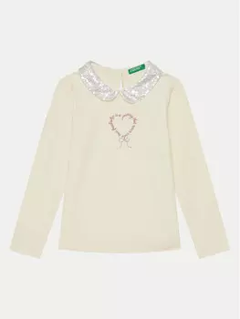 Блуза стандартного кроя United Colors Of Benetton, экрю