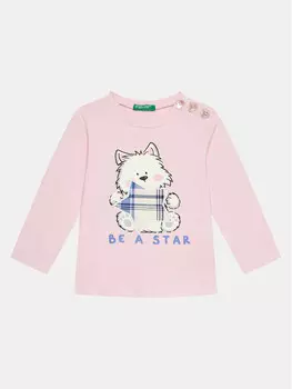 Блуза стандартного кроя United Colors Of Benetton, розовый