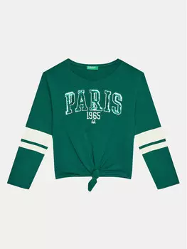 Блуза стандартного кроя United Colors Of Benetton, зеленый