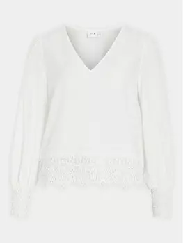 Блуза стандартного кроя Vila, белый