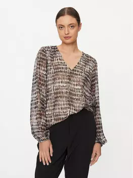 Блуза стандартного кроя Vila, бежевый