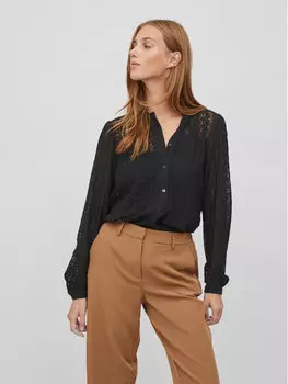 Блуза стандартного кроя Vila, черный