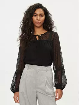 Блуза стандартного кроя Vila, черный