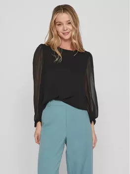 Блуза стандартного кроя Vila, черный