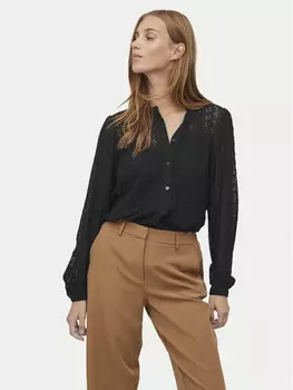 Блуза стандартного кроя Vila, черный