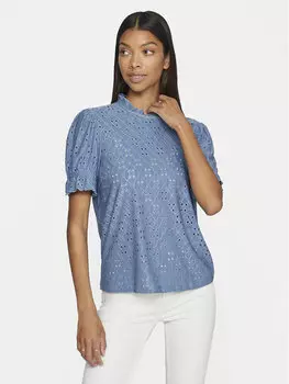 Блуза стандартного кроя Vila, синий