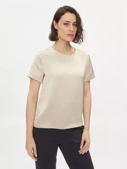 Блуза стандартного кроя Weekend Max Mara, бежевый