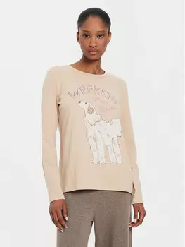 Блуза стандартного кроя Weekend Max Mara, бежевый