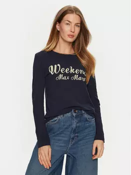 Блуза стандартного кроя Weekend Max Mara, синий