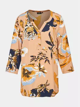 Блуза стандартного кроя Zizzi, бежевый