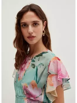 Блуза STEFANEL, цвет trkis/rosa