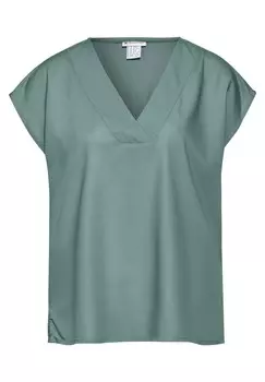 Блуза STREET ONE Blouse, цвет Grass green