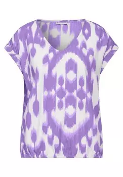 Блуза STREET ONE Blouse, цвет mottled purple