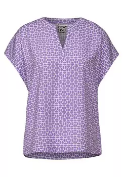 Блуза STREET ONE Blouse, цвет mottled purple