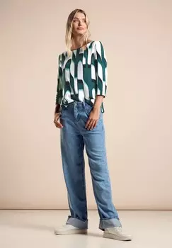 Блуза Street One, цвет Mottled Green