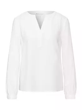 Блуза Street One Langarmbluse, белый