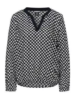 Блуза Street One Langarmbluse, цвет night sky blue