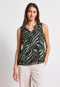 Блуза Street One, металлик зеленый