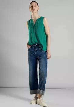 Блуза Street One, пестрый синий