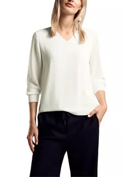 Блуза Street One с треугольным вырезом, белый