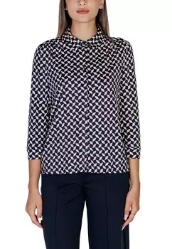 Блуза Street One с укороченными рукавами, синий