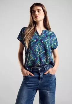 Блуза Street One, темно-синий