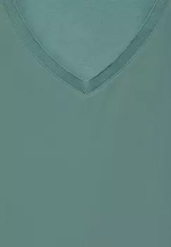 Блуза Street One, зеленый металлик