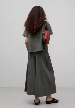 Блуза STRIPED SHORT SLEEVE ADOLFO DOMINGUEZ, темно-серый