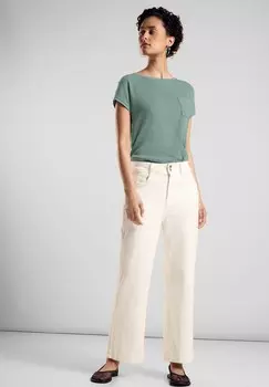 Блуза STRUKTUMIX Street One, зеленый металлик