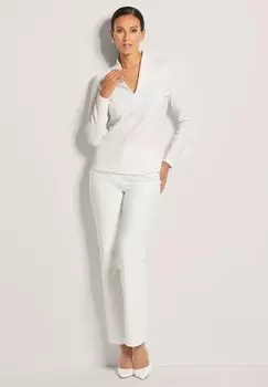 Блуза STRUKTUR-MIT V-AUSSCHNITT MADELEINE, белый