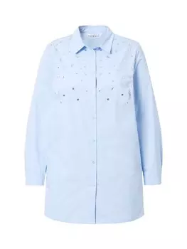 Блуза Studio Untold Hemdbluse, светло-синий