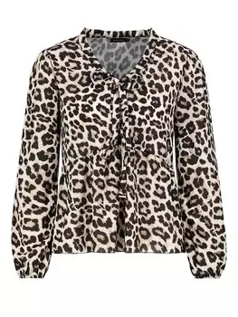 Блуза Sublevel Bluse, цвет Sand/Schwarz